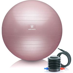 Gymnastiekbal, zitbal, trainingsbal met gratis e-book incl. luchtpomp, bal voor fitness, yoga, gymnastiek, core training, voor sterke rug als bureaustoel