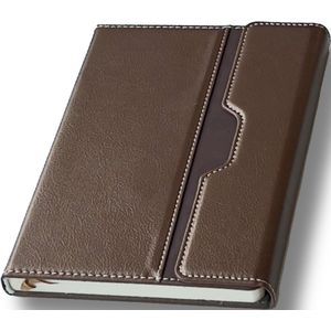 Agenda notitieboek - Notebook cadeautje - Creatief Bruin Dagboek - Eenvoudige Persoonlijkheid Multifunctionele Draagbare Notebook Cadeautje - 224 Pagina's