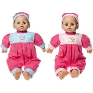 Babypop 33 CM | meisjes | roze | blauw