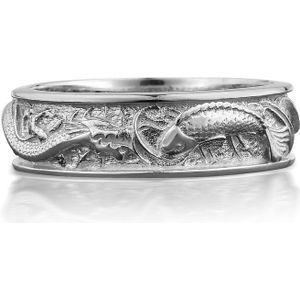 Drakenring in sterling 925 Zilver