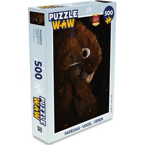 Puzzel Papegaai - Vogel - Veren - Legpuzzel - Puzzel 500 stukjes