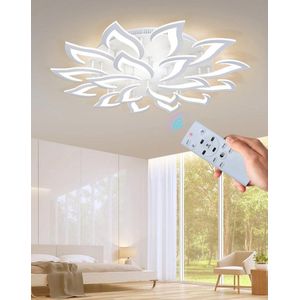 UnicLamps LED Bluetooth - 18 Sterren Plafondlamp Wit - Met Afstandsbediening - Smart lamp - Dimbaar Met App - Woonkamerlamp - Moderne lamp - Plafonniere