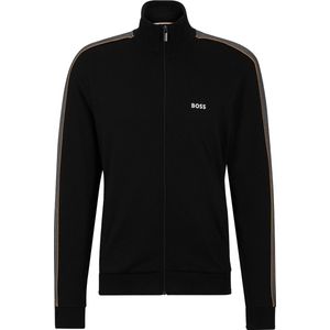 BOSS Tracksuit Jacket - heren lounge vest - zwart - Maat: S