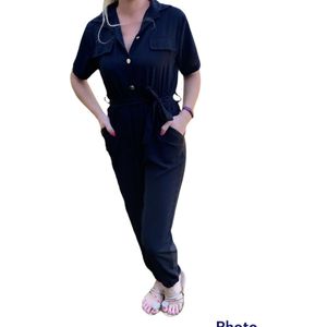 Jumpsuit, zwart, one size