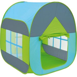 Ballenbad Speeltent 90x90x110cm - Popup Baby Speelhuisje Kindertent Blauw