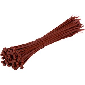 TD47 Kabelbinders 2.5 x 200mm Bruin - Tie wraps - Tyraps