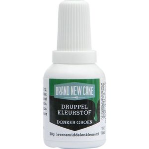 BrandNewCake® Druppel Kleurstof Donker Groen 20gr - Eetbare Voedingskleurstof - Kleurstof Bakken