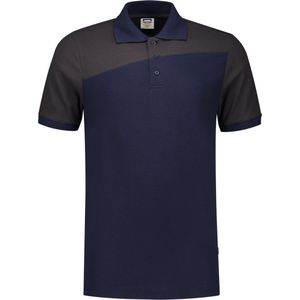 Tricorp 202006 Poloshirt Bicolor Naden - Inkt/Donkergrijs - XS