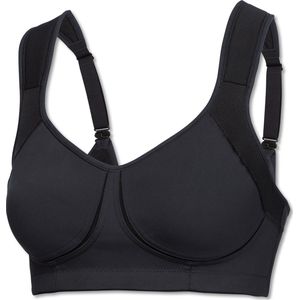 SCHIESSER Active bh (1-pack) - dames sportbeha voorgevormde cups zonder beugel high support zwart - Maat: 95B