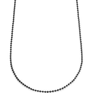 Lucleon - Heren - Roestvrij Staal Schakelketting - Zwart