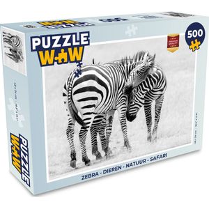 Puzzel Zebra - Dieren - Natuur - Safari - Legpuzzel - Puzzel 500 stukjes