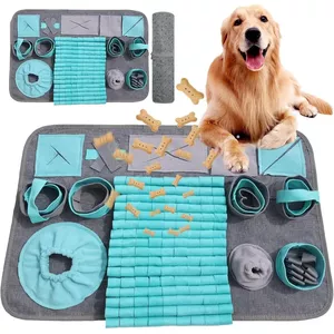 Barpor Snuffelmat Voor Honden – Klein Formaat 58x38 Cm, Met Pieper, Antislip Bodem, Vouwbaar, Bevordert Langzaam Eten En Natuurlijk Zoekgedrag