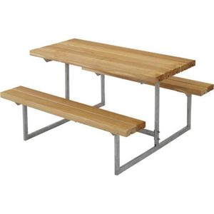 Kinderpicknicktafel lariks geolied - Basic 110 x 110 x 57 cm (B x L x H)