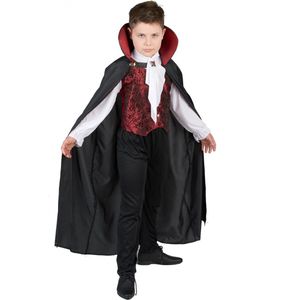 LUCIDA - Verkleedkostuum vampier voor jongens Halloween kleren - L 128/140 (10-12 jaar)