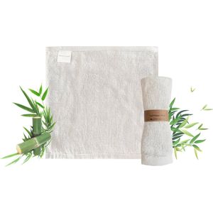 vochtige washandjes -baby wasdoek, bamboe gezicht doek handdoek, zachte organische babywas doek, gezichtsdoek voor baby, volwassenen en peuters (wit) - (WK 02123)