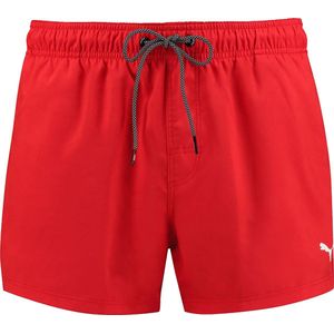 PUMA Swim Korte Short Heren Zwembroek - rood - Maat XL