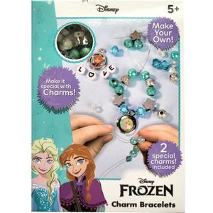 Disney Frozen - Elsa - Tassel Bracelets - DIY armbanden - 1 bedel - 2 kwastjes - 1 sticker - en meerdere kralen - elastiek - knutselen - creatief - schoenkado - sinterklaas - kerst - kado - cadeau - verjaardag