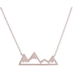 Fate Jewellery Ketting FJ4033 - Travellers Collection - Mountains - 925 Zilver - 45mc + 5cm