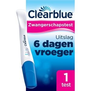 Clearblue zwangerschapstest ultravroeg (6 dagen vroeger) - 1 zelftest