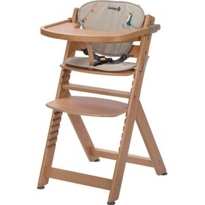 Safety 1st Timba Kinderstoel Inclusief Kussen - Natural Wood/Happy Day