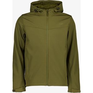 Mountain Peak heren softshell jas groen - Maat S - Met capuchon - Ritssluiting