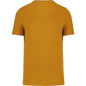 T-shirt Heren 4XL Kariban Ronde hals Korte mouw Curcuma 80% Katoen, 20% Polyester