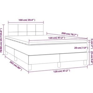 vidaXL-Boxspring-met-matras-fluweel-roze-120x200-cm