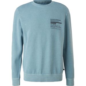 Qs Men-Heren sweater--52D0 light blue-Maat L