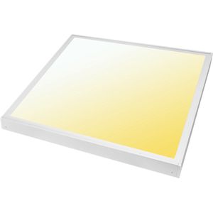 LED Paneel 60x60 - Velvalux Lumis - Aanpasbare Kleur CCT - 36W - Opbouw - Vierkant - Wit - Flikkervrij