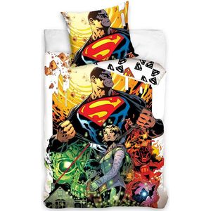 Superman Dekbedovertrek Comic Hero - Eenpersoons - 140 x 200 cm - Katoen