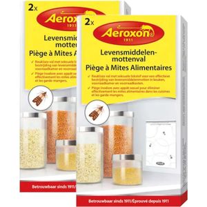 Aeroxon Meelmotten levensmiddelenmottenval 2x2 stuks