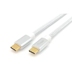 Equip 128355 USB 3.2 Gen 2 Type C kabel, M/M, 0,5 m, USB Power Delivery PD 5A (max. 100W), 4K 60Hz, 10 Gbit/s, wit
