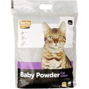 Zzz Karlie Kattenbakvulling Met Babypoeder Geur 15 KG