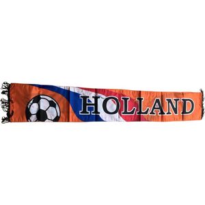 Hoogwaardige Nederlandse Sjaal / Scarf | Hup Holland / Nederland | 120x20CM - Oranje