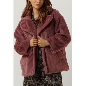 Notre-V Fur Coat Short Jassen Dames - Winterjas - Roze - Maat L