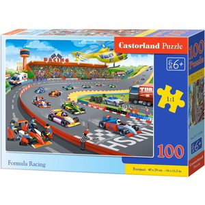 Castorland Formula Racing - Vloerpuzzel - 100 Stukken - 47 x 33 cm