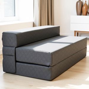 DYNMC you Vouwmatras 200x140x20 cm - Opvouwbaar Logeermatras Medium Hard H3 - Klapbank voor Gasten - Oeko TEX gecertificeerd - Opklapbaar Logeerbed - Opvouwbaar Matras - Vloermatras voor kinderkamer