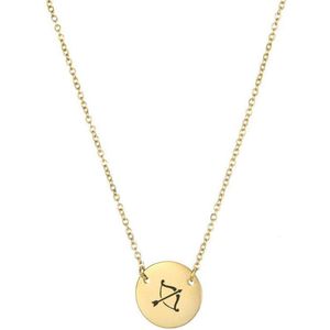 Chic by Lirette Ketting Sterrenbeeld - Boogschutter - Sagittarius - Zodiac - RVS - Goud - inc. Sieradenzakje