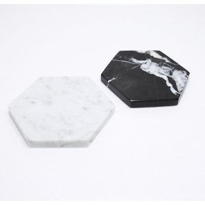 Ostium - Marmeren onderzetters wit 5 stuks