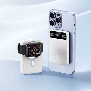 Powerbank Magsafe 10.000 mah - iPhone en Samsung - Draadloos opladen - Quick Charge - Wit