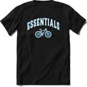 Bike EssentialsT-Shirt | Souvenirs Holland Kleding | Dames / Heren / Unisex Koningsdag shirt | Grappig Nederland Fiets Land Cadeau | - Zwart - M