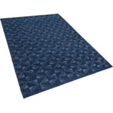 SAVRAN - Laagpolig vloerkleed - Blauw - 160 x 230 cm - Wol