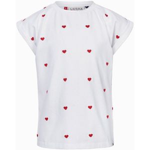 LOOXS Little 2512-7444-010 Meisjes T-Shirt - Maat 110 - Wit van 100% Cotton