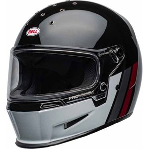 Bell Eliminator Black White Full Face Helmet M - Maat M - Helm
