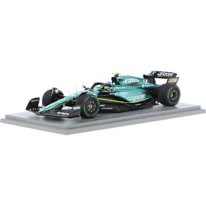 Het 1:43 Diecast-model van het Aston Martin AMR23 Team Aramco Cognizant #14 van de GP van Monaco van 2023. De rijder was Fernando Alonso. De fabrikant van het schaalmodel is Spark. Dit model is alleen online verkrijgbaar