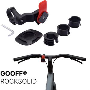 GOOFF® RockSolid - telefoonhouder fiets | klik & draai | stevig & sterk