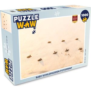 Puzzel Baby schildpadden fotoprint - Legpuzzel - Puzzel 1000 stukjes volwassenen