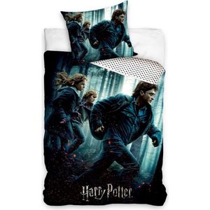 Harry Potter Dekbedovertrek - Eenpersoons - 140  x 200 cm - Katoen