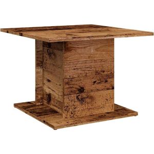 vidaXL Salontafel - 55,5x55,5x40 cm - Bewerkt hout Salontafel - Houten Salontafel - Bijzettafel - Tv Tafeltje - Stoer Meubilair