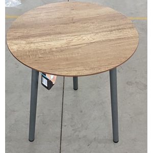 Sens-Line - Elena Bijzettafel - Bruin - Kunststof - Ø50cm